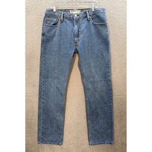 Levis 505 Jeans Mens 36x34 Blue Denim Straight Fit Workwear Grunge Skater